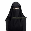Saudi Hijab Niqab Hijab Muslim Veil Islamic Burqa-Nikab 3 Layer