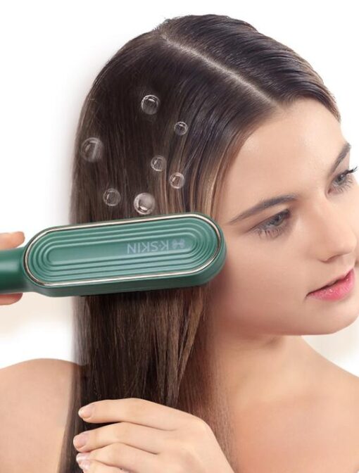 Quick HQT-909B Hair Straightener Ceramic Heated Hair Brush - Image 2