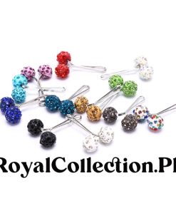 12 Pcs/Set Muslim Hijab Scarf Safety Pin Clips Rhinestone Ball Brooch Fashion Jewelry Decoration
