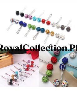 12 Pcs/Set Muslim Hijab Scarf Safety Pin Clips Rhinestone Ball Brooch Fashion Jewelry Decoration