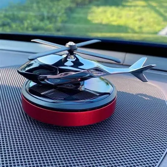 Trending New Helicopter Alloy Solar Car Air Freshener