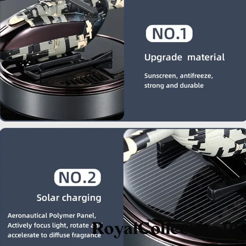 Trending New Helicopter Alloy Solar Car Air Freshener